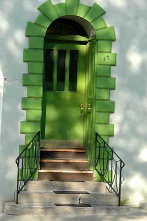 green door